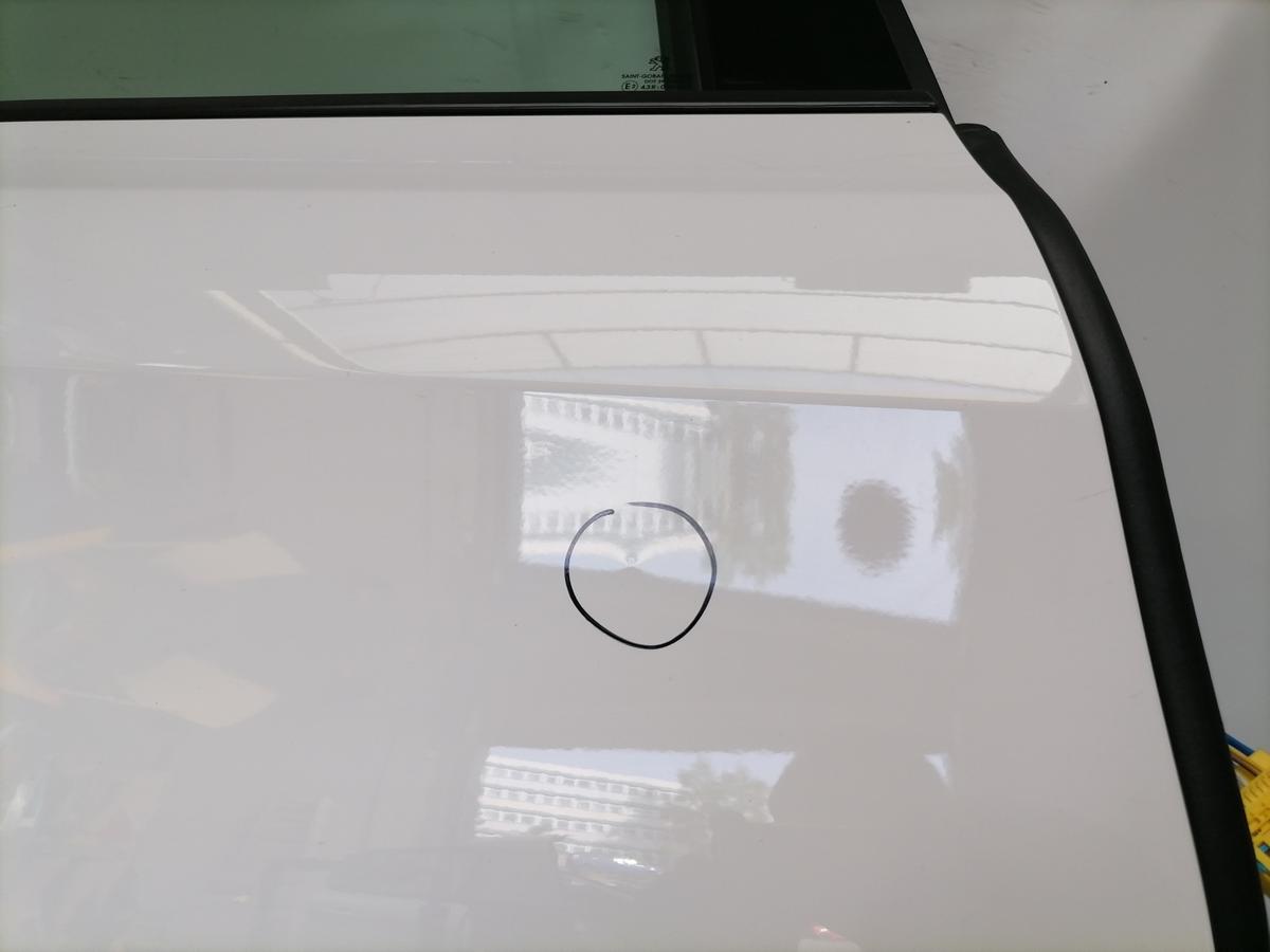 Peugeot 308 original T&uuml;r hinten rechts EWP Blanc Banquise Flie&szlig;heck Rohbau Bj.2021
